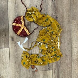 Floral Yellow Women's Accessory Set